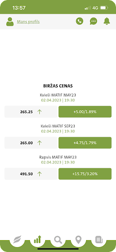 Android application Baltic Agro screenshort