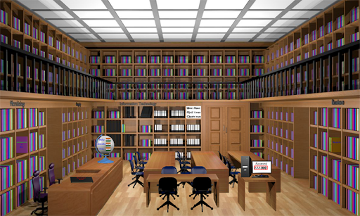 Android application Escape Games-Puzzle Library V1 screenshort