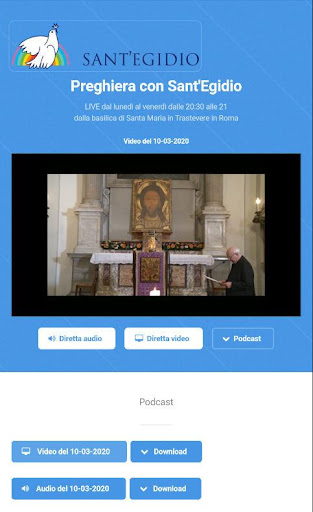 Android application Preghiera con Sant'Egidio screenshort