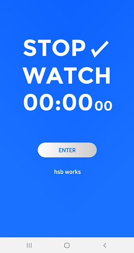 Android application STOPWATCH(스톱워치) screenshort