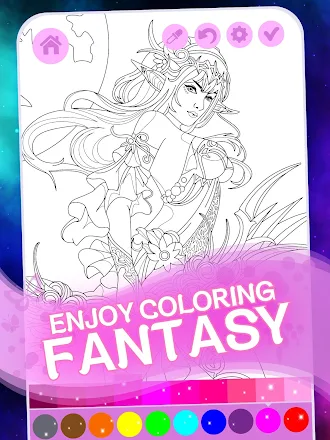Game screenshot Fantasy Love Coloring Book apk download