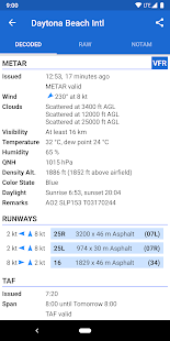 Avia Weather - METAR & TAF Schermata