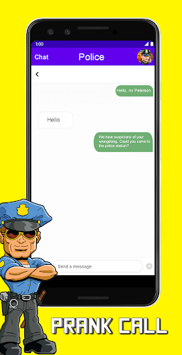 Prank Police Fake Call Screen 3