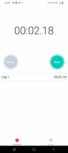 Stopwatch Screen 3