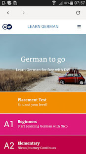 DW Learn German - A1, A2, B1 and placement test