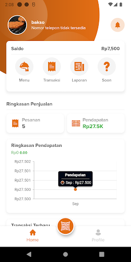 Android application Merchant Apps BMTRA screenshort