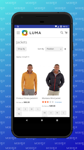 Screenshot of Magento 2 Hybrid Mobile App