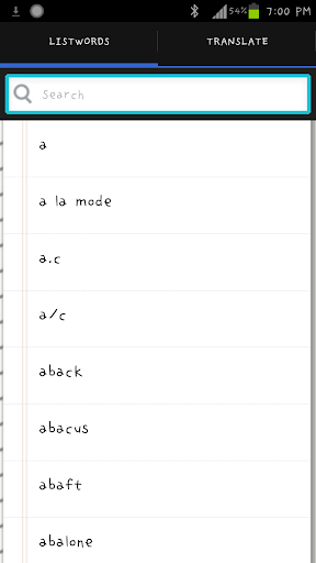 Android application Eng-Khmer Dictionary screenshort