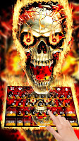 screenshot of Fire Flaming Skull Keyboard Th