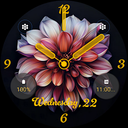 图标图片“ART035 Flower Watch Face”