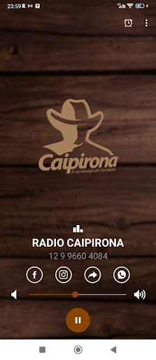 Android application Rádio Caipirona screenshort