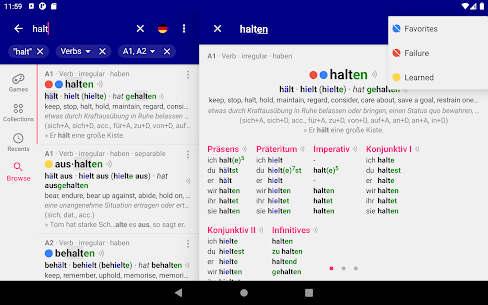 Verbs German Dictionary Pro APK (Paid/Full) 8