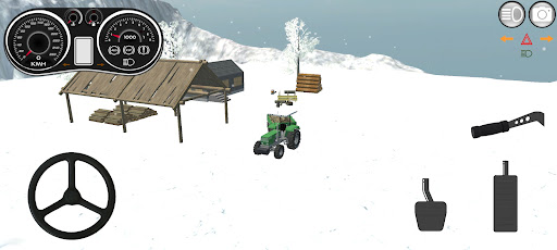 Tractor Driver Snowy Roads