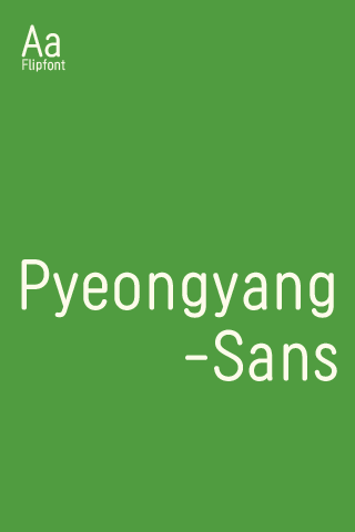 Android application AaPyeongyangSans™ latin Flipfo screenshort