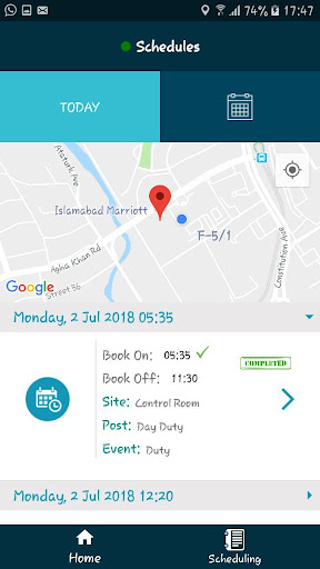 Android application Nucleus screenshort