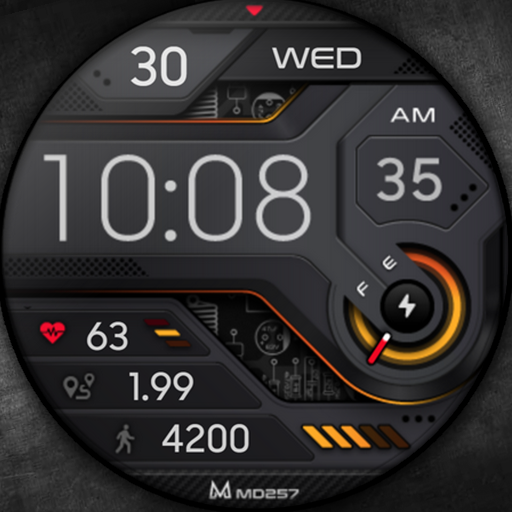 MD257 - Digital watch face
