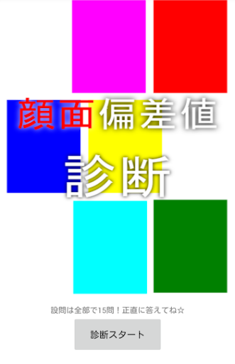 顔面偏差値診断