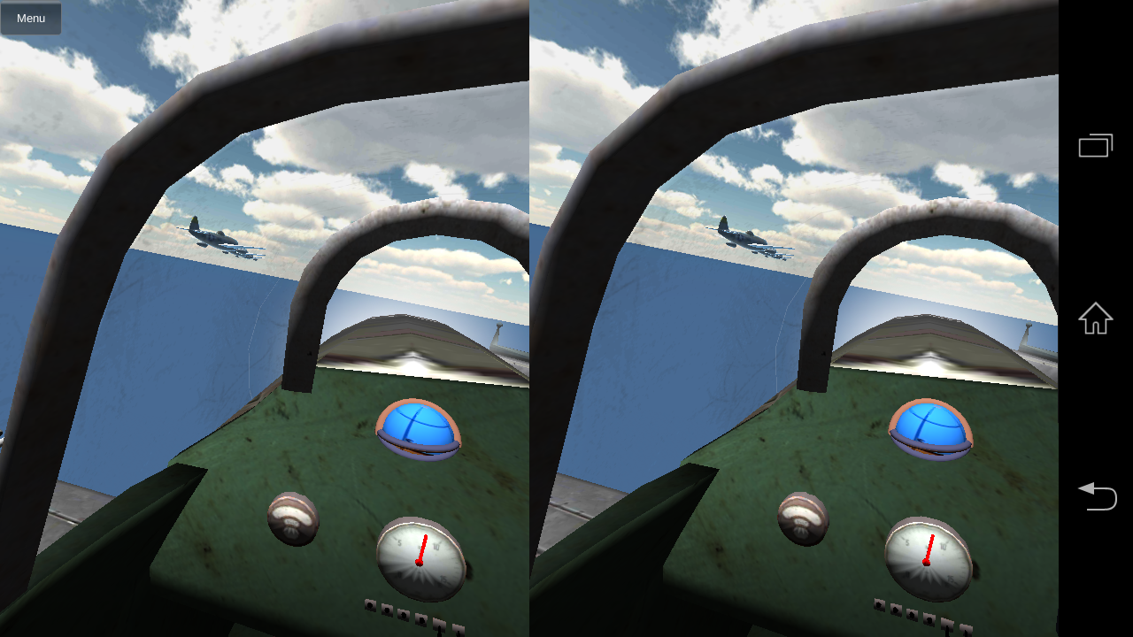 Android application VR Combat Flight screenshort