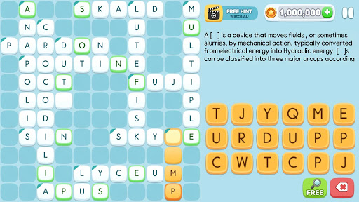 Crossword Quiz Screen 2