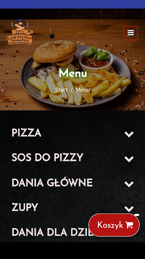 Android application Pizzeria Maksimo screenshort
