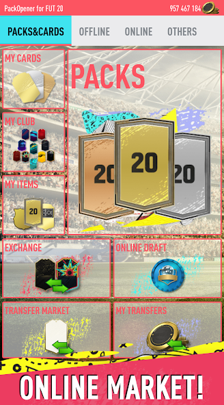 Pack Opener for FUT 20 by SMOQ GAMES 4.49 APK + Мод (Unlimited money) за Android