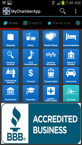 Android application My Chamber App screenshort