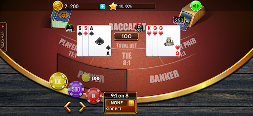 Baccarat casino offline card 6