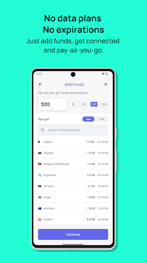 Roamless: eSIM Travel Internet Screen 3