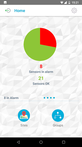 Hanwell EMS Alarms Screen 2