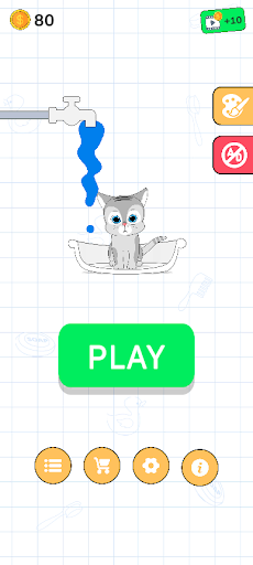 Cat Wash Water Puzzle Screen 2