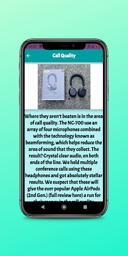 Android application Bose 700 guide screenshort
