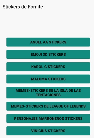 Stickers de Fornite para WhatSapp - WAStickers