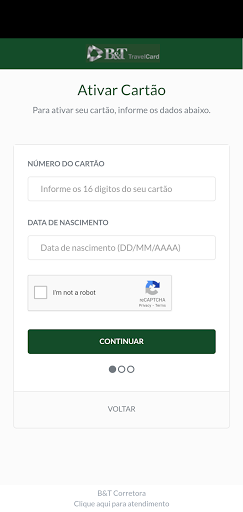 Android application B&T TravelCard screenshort