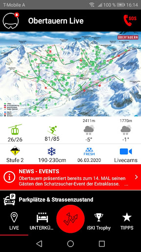 Android application iSKI Obertauern screenshort