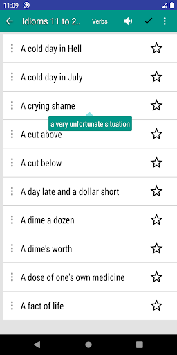 English idioms and phrases Screen 3