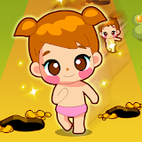 시간을 달리는 아기 - 아기키우기 무료 게임 icon