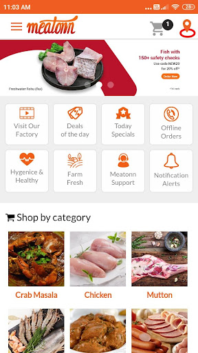 Meatonn - Meat Delivery App Screen 2