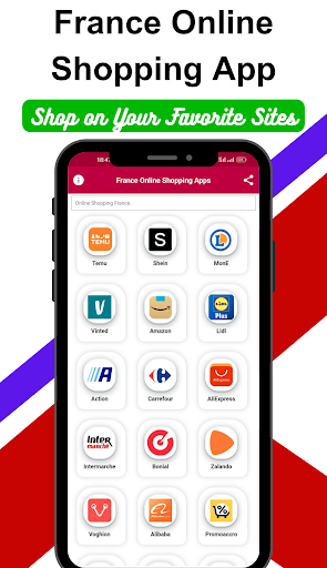 Android application France online shopping sites screenshort
