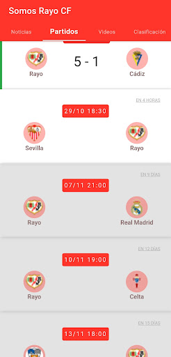 Somos Rayo CF News Screen 2