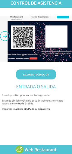 WebRestaurant QR Check Screen 3