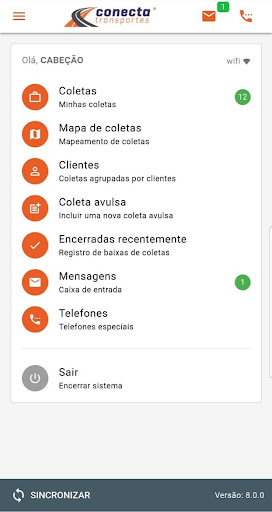 ColetasApp - Conecta Transport Screen 2