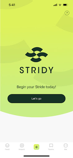 Android application Stridy screenshort