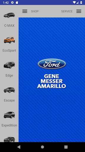 Android application Gene Messer Ford Amarillo screenshort
