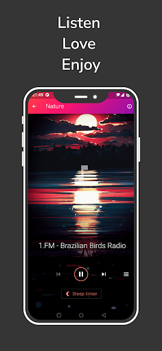 Android application Nature Music Radio screenshort
