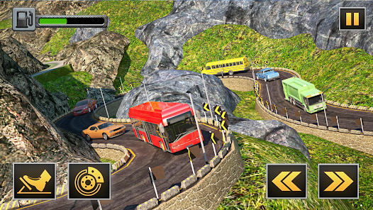 Mountain Road Bus Driving Game APK Premium Pro OBB MOD Unlimited screenshots 1