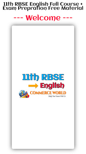 Android application 11th RBSE Commerce in English screenshort