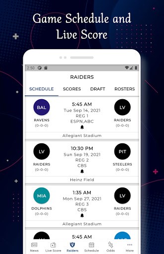 Las Vegas - Football Livescore Screenshot 2 - AppWisp.com