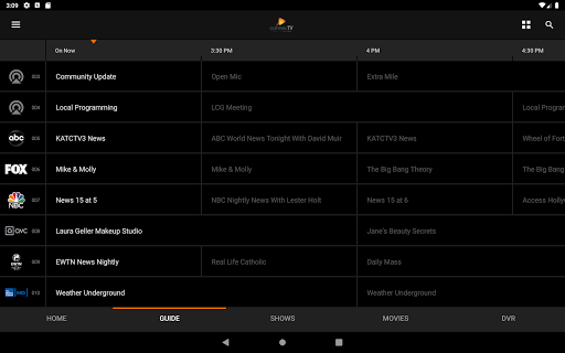 Screenshot of ConnecTV powered by LUS Fiber.