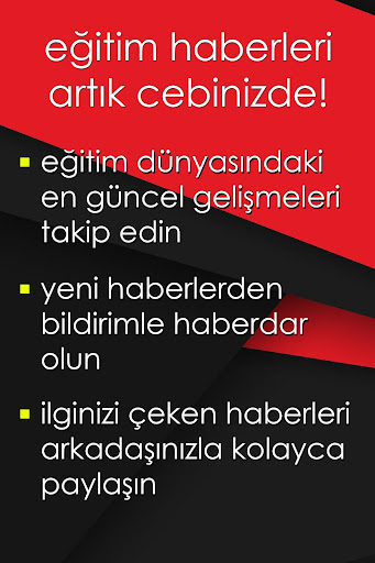 Android application Eğitim Haberleri screenshort
