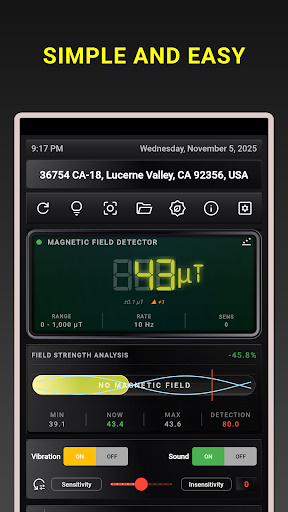 Magnetic Field Meter screenshot 9